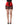 Dolce & Gabbana Red Satin Corset Style High Waist Mini Skirt