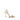 Jimmy Choo Gold Calf Leather Bos Taurus Stiletto Heel Sandals