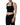 Dolce & Gabbana Black Square Neck Halter Cropped Tank Top