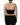 Dolce & Gabbana Black Square Neck Halter Cropped Tank Top