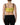Dolce & Gabbana Yellow Cotton Crepe Chiffon Crop Bralette Top