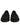 Dolce & Gabbana Black Satin Logo Slip On Flats Loafers Shoes