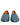 Dolce & Gabbana Blue Leather Logo Slip On Men Loafers Shoes