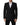 Dolce & Gabbana Black Stripes Wool Double Breasted Jacket
