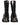 Dolce & Gabbana Black Stud Platform Combat High Boots Shoes