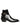 Dolce & Gabbana Black Leather DG Plaque Ankle Boots Shoes
