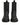 Dolce & Gabbana Black Leather Mid Calf Chunky Men Boots Shoes