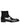 Dolce & Gabbana Black Leather Embossed Logo Ankle Boots Shoes