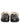Dolce & Gabbana Beige Black Fur Shearling Slides Sandals Shoes