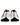 Dolce & Gabbana Black White Leather Suede Low Top Sneakers Shoes
