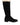 Dolce & Gabbana Black Suede Leather Knee High Boots Shoes