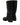 Dolce & Gabbana Black Leather Buckle Detail Mid Calf Boots Shoes