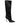 Dolce & Gabbana Black Satin Knee High Stiletto Boots Shoes