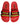 Dolce & Gabbana Red Neoprene Slides Flats Beachwear Shoes