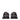 Miu Miu Black Leather Slip-On Loafers