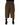 Dolce & Gabbana Brown Silk Mid Waist Pleated Bermuda Shorts