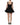 Dolce & Gabbana Black Nylon A-Line Sleeveless Mini Dress