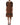 Dolce & Gabbana Brown Wool Rhinestone Embellished Midi Dress