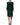 Dolce & Gabbana Green Leopard Print Silk Knee Length Dress