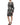 Dolce & Gabbana Black White Zebra Ruched Silk Mini Dress