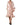 Dolce & Gabbana Light Pink Silk Turkey Feather Wrap Midi Dress