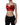 Dolce & Gabbana Red Polyester Satin Bustier Cropped Tank Top