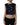Dolce & Gabbana Blue Sequined Sleeveless Cropped Tank Top