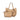 Guess Jeans Beige Polyurethane Women's Bag with Shoulder Handles