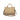 Guess Jeans Beige Leather Women's Bag with Handles and Shoulder Strap
