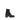 Santoni Black Calf Leather Bos Taurus Ankle Boots
