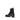 Santoni Black Calf Leather Bos Taurus Ankle Boots