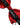 Dolce & Gabbana Men Black Red Silk Adjustable Neck Papillon Bow Tie