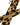 Dolce & Gabbana Men Black Yellow Patterned Adjustable Tied Necktie Tie