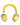Dolce & Gabbana Yellow Vibrant Lemon Leather Headset Headphones