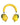 Dolce & Gabbana Yellow Vibrant Lemon Leather Headset Headphones