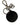 Dolce & Gabbana Black Kaisen Panda Chibi Charm Metal Keychain Keyring