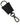 Dolce & Gabbana Black Dauphine Leather Silver Metal Logo Plaque Keyring