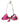 Dolce & Gabbana Fuchsia Pink Fig Print Beachwear Bikini Top