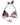 Dolce & Gabbana White Floral Print Triangle Beachwear Bikini Top
