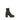 Prada Black Calf Leather Bos Taurus Ankle Boots