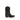 Versace Black Calf Leather Bos Taurus Ankle Boots