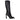 Versace Black Leather High Heel Boots