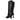 Versace Black Leather High Heel Boots