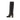 Prada Black Calf Leather Bos Taurus High Heel Boots