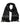 Dolce & Gabbana Black Silk Crown Fringed Neck Shawl Scarf