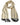 Dolce & Gabbana Beige Silk Striped Fringed Neck Shawl Scarf