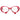 Moncler Red Metal & Plastic Glasses (Frames)