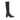 Prada Black Rubber High Heel Boots