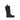 Fendi Black Calf Leather Bos Taurus Lace-Up Boots