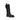 Fendi Black Calf Leather Bos Taurus Lace-Up Boots